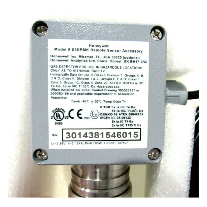 Kit de montaje remoto para sensores electroquímicos tóxicos, distancia hasta 15 metros, compatible con transmisor XNX y serie 3000