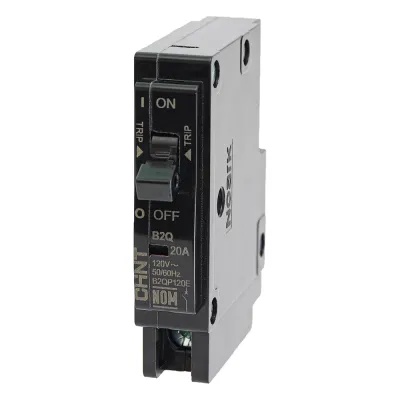Interruptor Termomagnético Enchufable, Serie: B2Q, 1P, 20A, 120/240V (SKU:1002263)