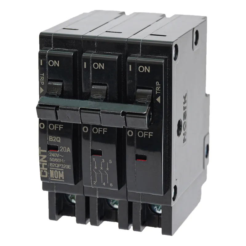 MCB - Interruptor Termomagnético Enchufable, Serie: B2Q, 3P, 15A, 240V (SKU:1002294)