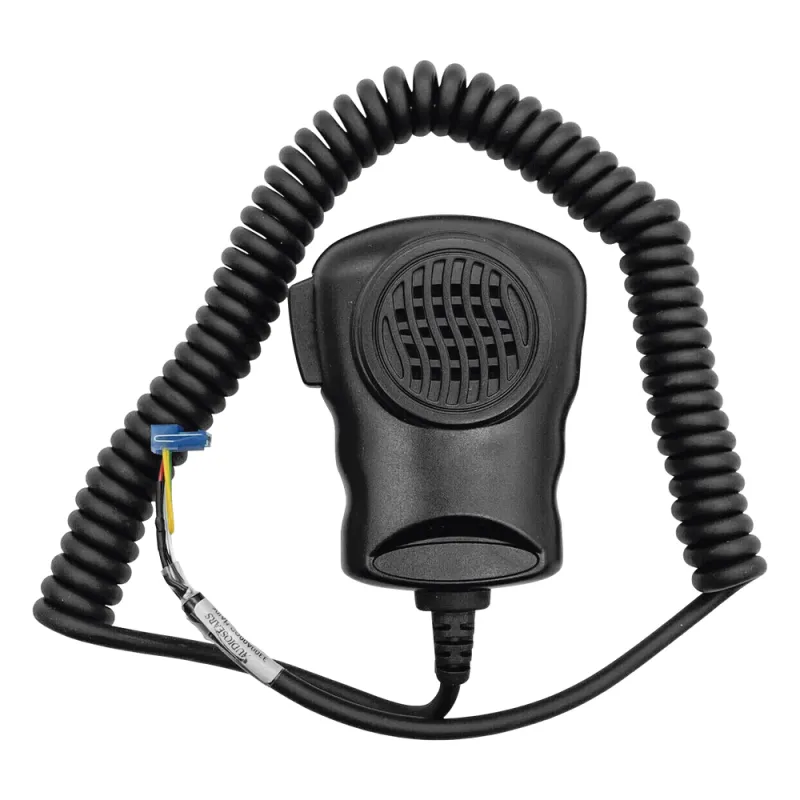 Micrófono de mano con botón de pulsar para hablar, para paginación local en sistemas DVC-EM