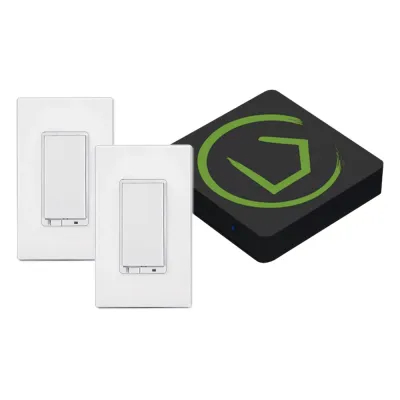 KIT HUB Controlador inteligente para dispositivos Zwave, Zigbee, Shelly, Lutron, incluye 1 HUB / 2 Atenuadores inteligentes On/Off Zwave