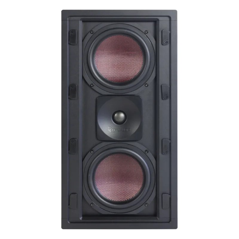 BOCINA DE PARED | 2 WOOFERS DE FIBRA DE CARBONO 6.5'' | TWEETER DE TITANIO 1'' | 200W