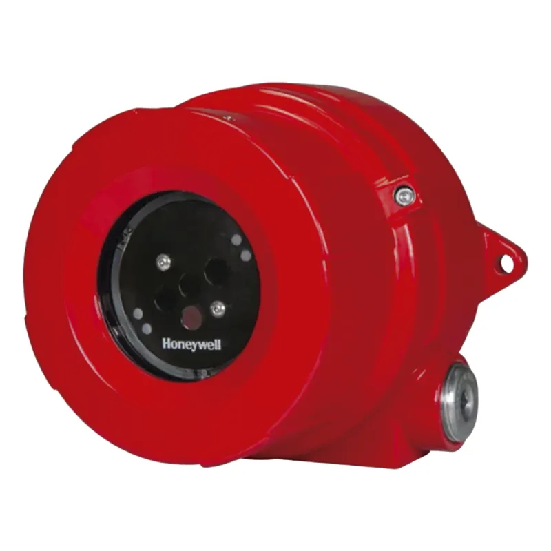 Detector de llama industrial triple infrarrojo IR3 con anillo LED de estado, campo de visión de 90° y alcance hasta 60 m