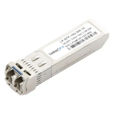 Transceptor Óptico SFP+ (Mini-Gbic) / Monomodo 1310 nm / 10 Gbps / 10GBASE-LR / Conectores LC/UPC Dúplex / DDM / Hasta 10 km