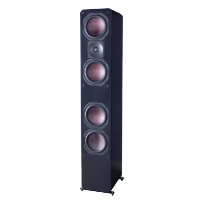ELITE SERIES PREMIUM HOME THEATER 3 VIAS, 4 WOOFER DE FIBRA DE CARBONO 6.5", 1 TWEETER DE TITANIO, COLOR NEGRO