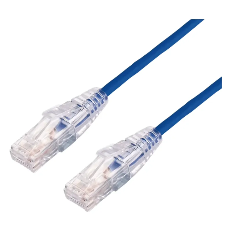 Cable de Parcheo Slim UTP Cat6A - 10 Metros (32.81 Pies) Azul, Diámetro Reducido (28 AWG)