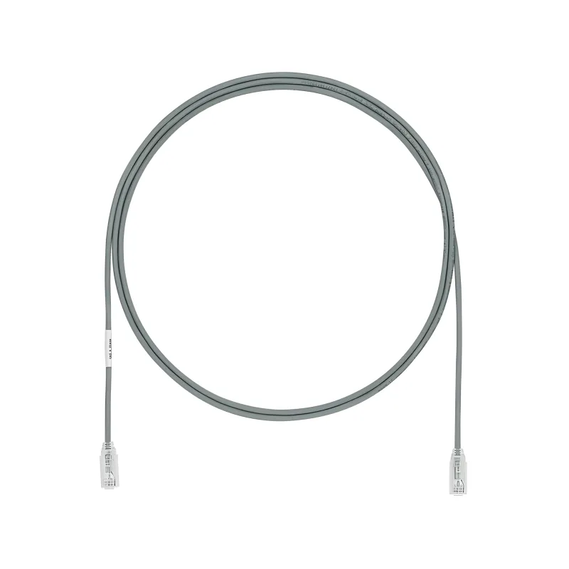 Cable de Parcheo UTP Cat6A, CM/LSZH, Diámetro Reducido (28AWG), Color Gris, 30.48 Metros (100 Pies)