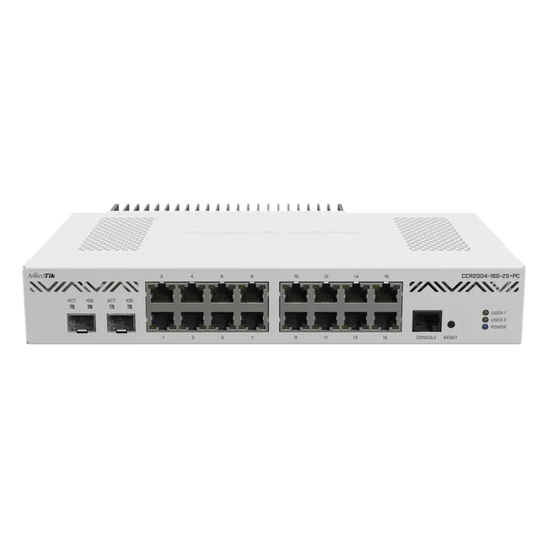 Cloud Core Router 2004-16G-2S+PC, con enfriamiento pasivo