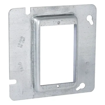 Sobretapa Cuadrada Galvanizada para Caja de 4 11-16" / Realce de 3/4".