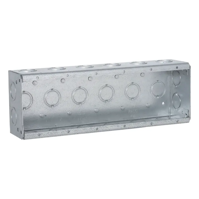 Caja de 6 Gang/Profundidad 2 1/2"/28 Entradas 1/2"-3/4".