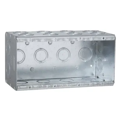 Caja Multigang de 4 Gangs/ Profundidad de 3-1/2 Pulgadas (8.89 cm)/ 24 Entradas de 1/2 - 3/4 Pulgadas (1.27 - 1.91 cm)