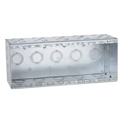 Caja Multigang de 5 Gangs/ Profundidad de 3-1/2 Pulgadas (8.89 cm)/ 29 Entradas de 1/2 - 3/4.