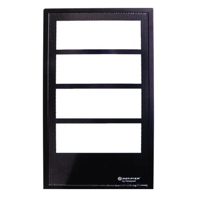 Puerta con ventana para gabinete de cuatro niveles, acero calibre 16, color negro