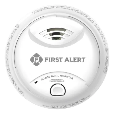 Detector de Humo Autónomo, No Requiere Panel, Batería Sellada de Litio por 10 años, Sensor por Ionización, Sin cableado