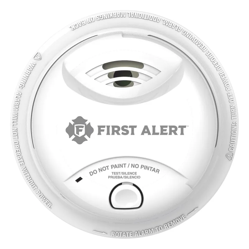 Detector de Humo Autónomo, No Requiere Panel, Batería Sellada de Litio por 10 años, Sensor por Ionización, Sin cableado