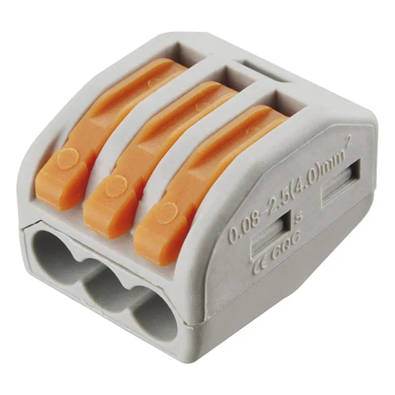 Conector Compacto para 1 Cable de Entrada 2 Cables de Salida / Cables Compatibles 12AWG-28AWG