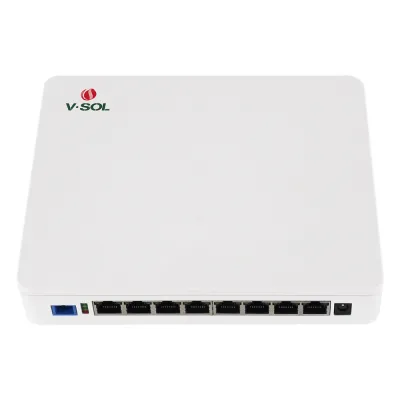 ONU Dual EPON/GPON / 8 Puertos PoE 802.3at Gigabit / Wi-Fi Doble banda 2.4 y 5 GHz / 1 Puerto SC/UPC