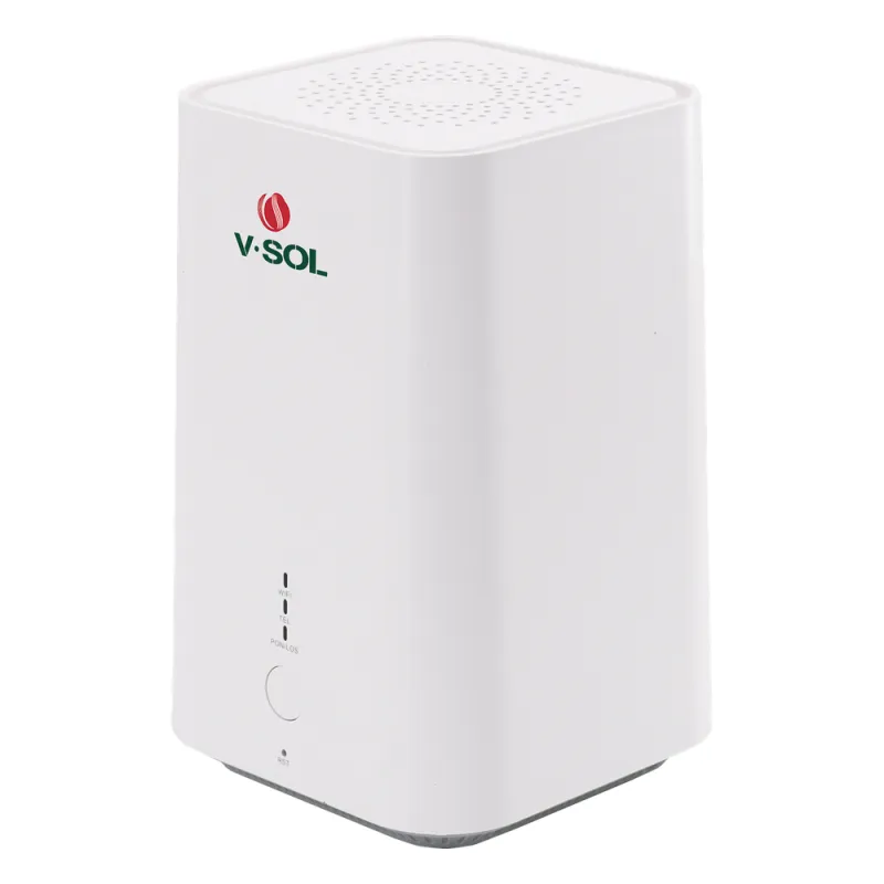 ONU DualMode GPON/EPON / Wi-Fi Doble Banda 2.4 y 5 GHz / Soporta MESH / 2 Puertos Gigabit / 1 Puerto PON SC/UPC / 1 puerto FXS / Hasta 1200 Mbps vía Wi-Fi