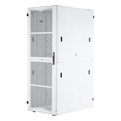 Gabinete FlexFusion para Centros de Datos, 42 UR, 600 mm de Ancho, 1070 mm de Profundidad, Fabricado en Acero, Color Blanco