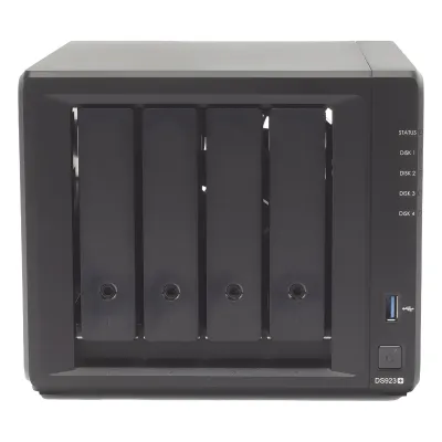 Servidor NAS de 4 Bahías (Expandible a 9 Bahías) / Hasta 162 TB / Servicio Nube Gratis (P2P) / Administración Remota y Respaldo Programado