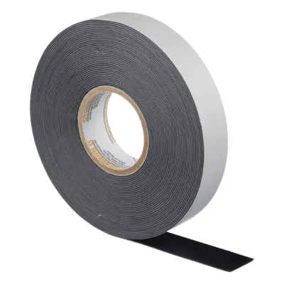 Cinta Eléctrica STRONGHOLD para Aislar de Caucho EPR, Autofusionable, Uso Industrial en Uniones de Alto Voltaje y Temperatura, Grosor 0.76mm (30 mil), Ancho 19mm, y 9.1m Largo, Color Negro.