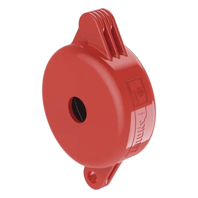 Dispositivo de Bloqueo LOTO para Válvulas de Compuerta, para Diámetros de 1" a 3", Color Rojo