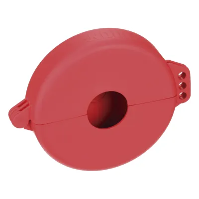 Dispositivo de Bloqueo LOTO para Válvulas de Compuerta, Para Diámetros de 3 a 6.5", Color Rojo