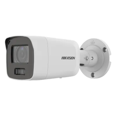 Bala IP 8 Megapixel (4K) / Imagen a Color 24/7 / Lente 2.8 mm / Luz Blanca 40 mts / Exterior IP67 / WDR 130 dB / Entrada y Salida de Audio y Alarma / Captura Facial / ONVIF / Micro SD / Micrófono Integrado
