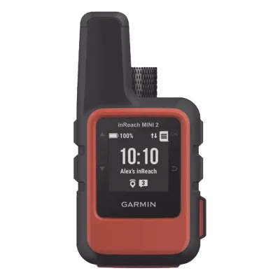 GPS portátil inReach® Mini 2 / Pantalla Monocroma Transflectiva 23 x 23 mm / Resolución 176 x 176 píxeles / Batería de Iones de Litio / Autonomía Hasta 14 Días / Resistencia al Agua IPX7 / Sensores GPS, Galile