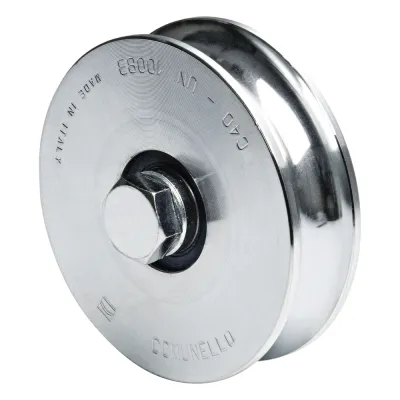 Rueda de 10 cm SIN Soporte / Soporta hasta 425 kg / Canal Tipo "U"