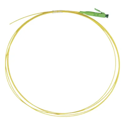 Pigtail de Fibra Óptica Monomodo LC/APC, Simplex de 1 Metro (3.28 Pies)