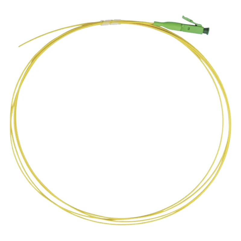Pigtail de Fibra Óptica Monomodo LC/APC, Simplex de 1 Metro (3.28 Pies)