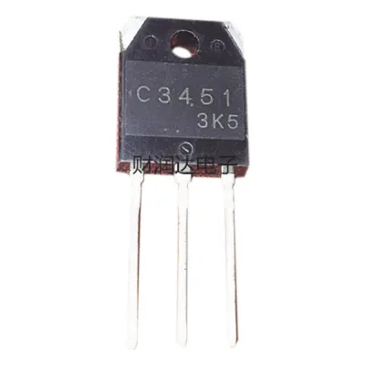 Transistor de Potencia en Silicio tipo NPN, 500 Vc-b, 15 A. 100 Watt, TO-3PA .