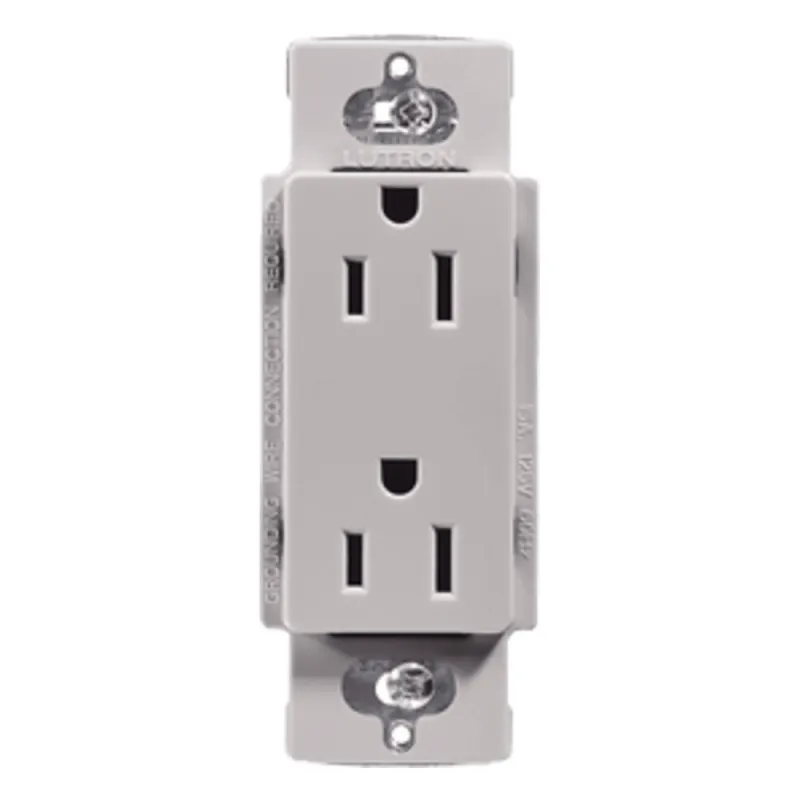 Contacto dúplex de pared 15 A / 125 V, línea Claro, para instalaciones residenciales y comerciales
