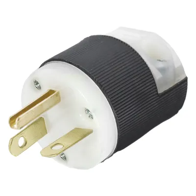 Clavija Entrada Recta/ 20 A 250 V CA/ 2 Polos 3 Hilos/ Nema 6-20 P/Grado Comercial - Industrial.