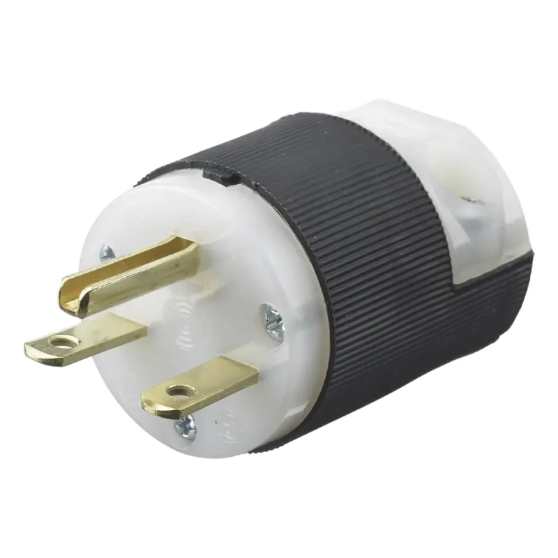 Clavija Entrada Recta/ 15A 250V/ 2 Polos 3 Hilos/ Nema 6-15P/ Grado Industrial- Comercial.