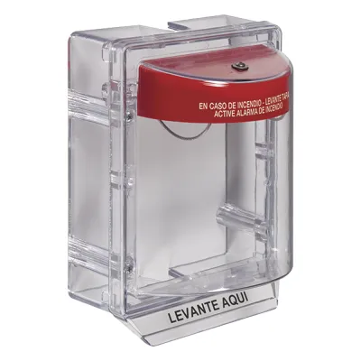 Cubierta Protectora Serie Stopper II® De Policarbonato, Con Bocina, Espaciador Transparente, Etiqueta en Español