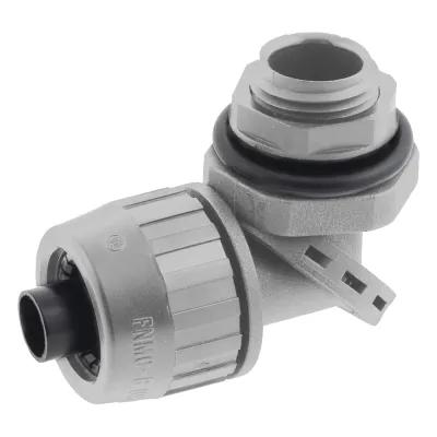 Conector Multi Posición de Nylon de 1/2" para Tubería Liquidtight Polytuff.