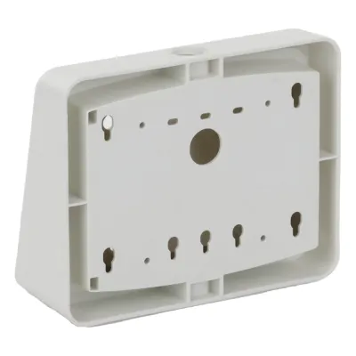 Kit de caja de montaje en superficie color blanco con cuña de visualización angulada de 15 grados para anunciador remoto