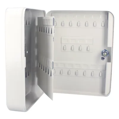 Caja para llaves con capacidad para 36 llaves/ Medidas 160 x 200 x 75 mm (ancho x alto x profundidad)/Fabricada en acero/ Cerradura con llave.
