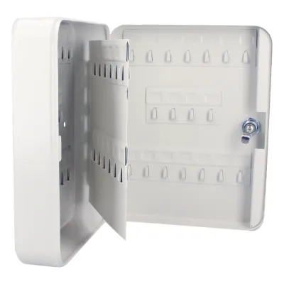 Caja para llaves con capacidad para 60 llaves/ Medidas 200 x 250 x 75 mm (ancho x alto x profundidad)/ Fabricada en acero/ Cerradura con llave.