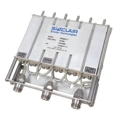 Duplexer Móvil, 806-960 MHz, 6 Cavidades, 45 MHz Separación, 50 Watt, BNC Hembra.
