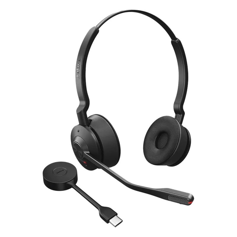 Diadema / Auricular Jabra Engage 55 Stereo / DECT USB-A / Cancelación Activa de Ruido / 150m Alcance (9559-450-125)
