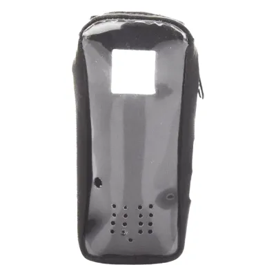Funda de Piel Reforzada, con Frente Transparente para Serie Satelital IC-SAT100.