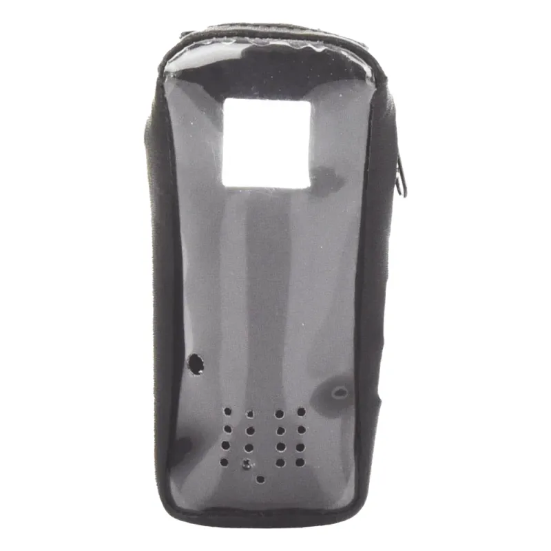Funda de Piel Reforzada, con Frente Transparente para Serie Satelital IC-SAT100.