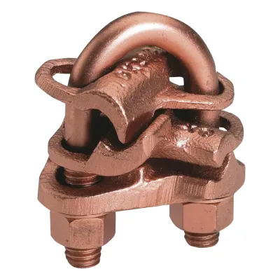 Conector mecánico para 2 cables en forma de cruz para ranura A calibre mínimo 4 sol- 2/0 tre y ranura B 4 sol - 2/0 tre.