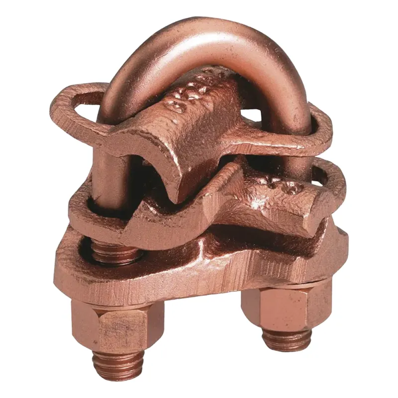 Conector mecánico para 2 cables en forma de cruz para ranura A calibre mínimo 4 sol- 2/0 tre y ranura B 4 sol - 2/0 tre.
