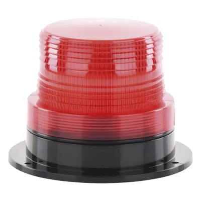 Burbuja Brillante de Larga Vida Útil, con 8 LEDs Color Rojo, Domo Rojo, 110 Vca