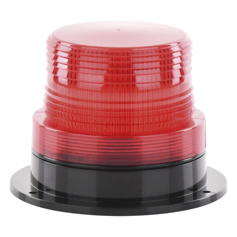 Burbuja Brillante de Larga Vida Útil, con 8 LEDs Color Rojo, Domo Rojo, 110 Vca