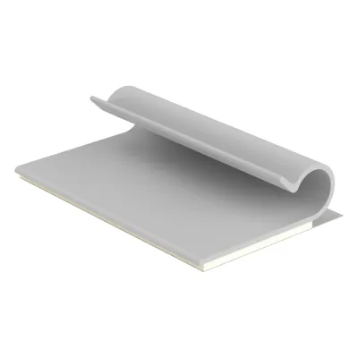 Clip Adhesivo Tipo J, Para Cables de Hasta 6.4 mm de Diametro, Uso Interior, Color Gris, Paquete de 100pz
